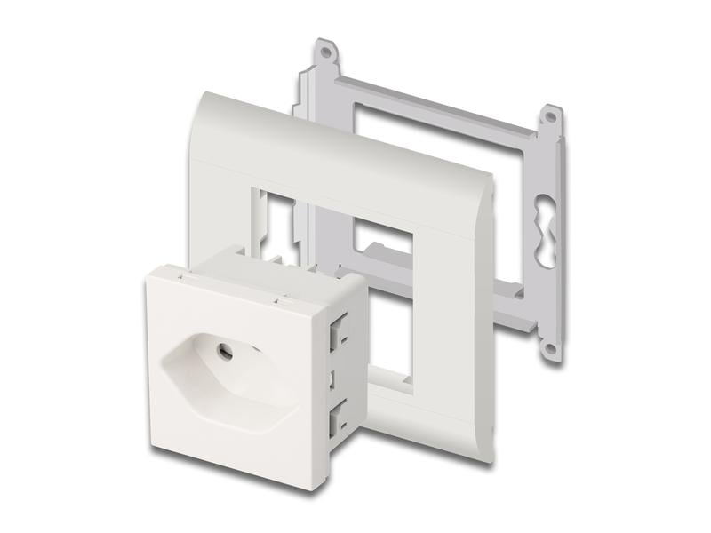 Delock UP-Steckdose Easy 45 T13 Delock Easy 45 Schutzkontakt-Steckdose T13 Schweiz 45 x 45 mm