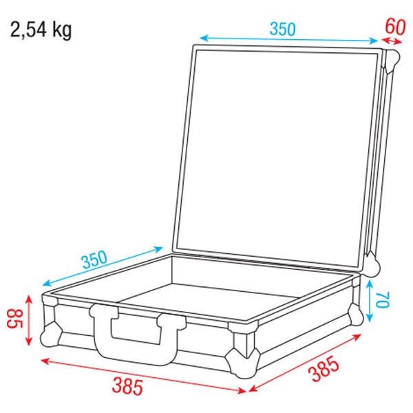 DAP flightcase voor draadloze microfoon set