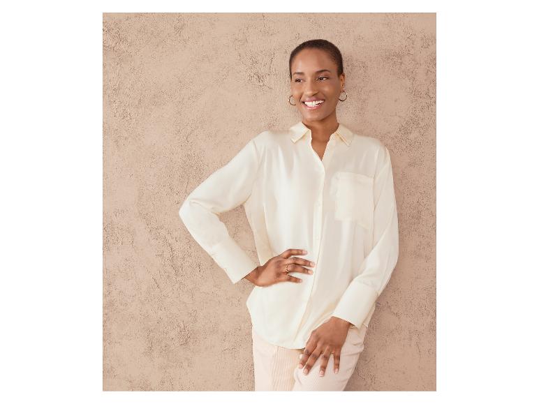 Satijnen dames blouse