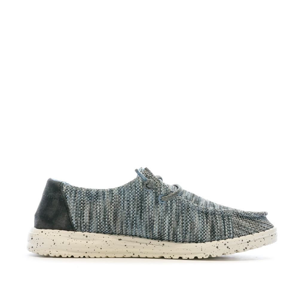 Hey Dude Chaussures Bleu Chiné Femme Hey Dude Wendy