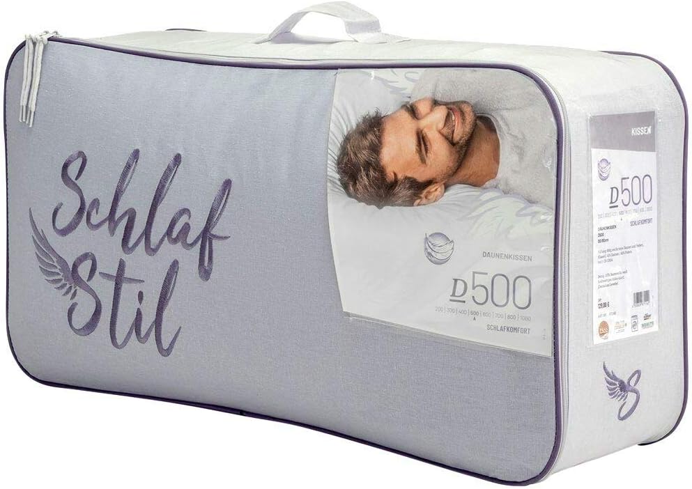 SCHLAFSTIL Eiderdaunenbettdecke D1000, Extrawarm, 100% kanadische Eiderdaunen Größe 155x200