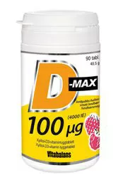 D-max, 100 µg - 90 tyggetabl.