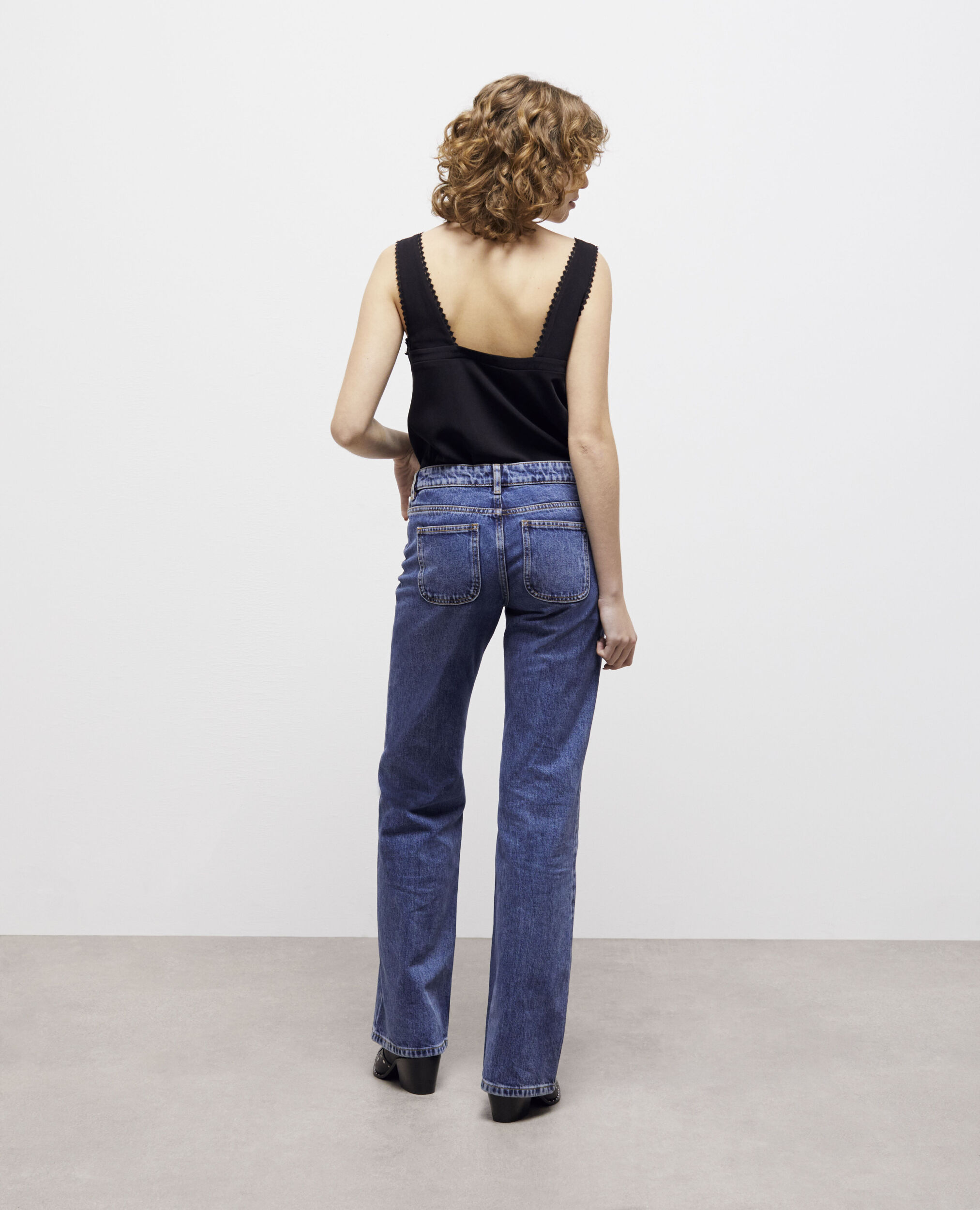 Jean flare bleu