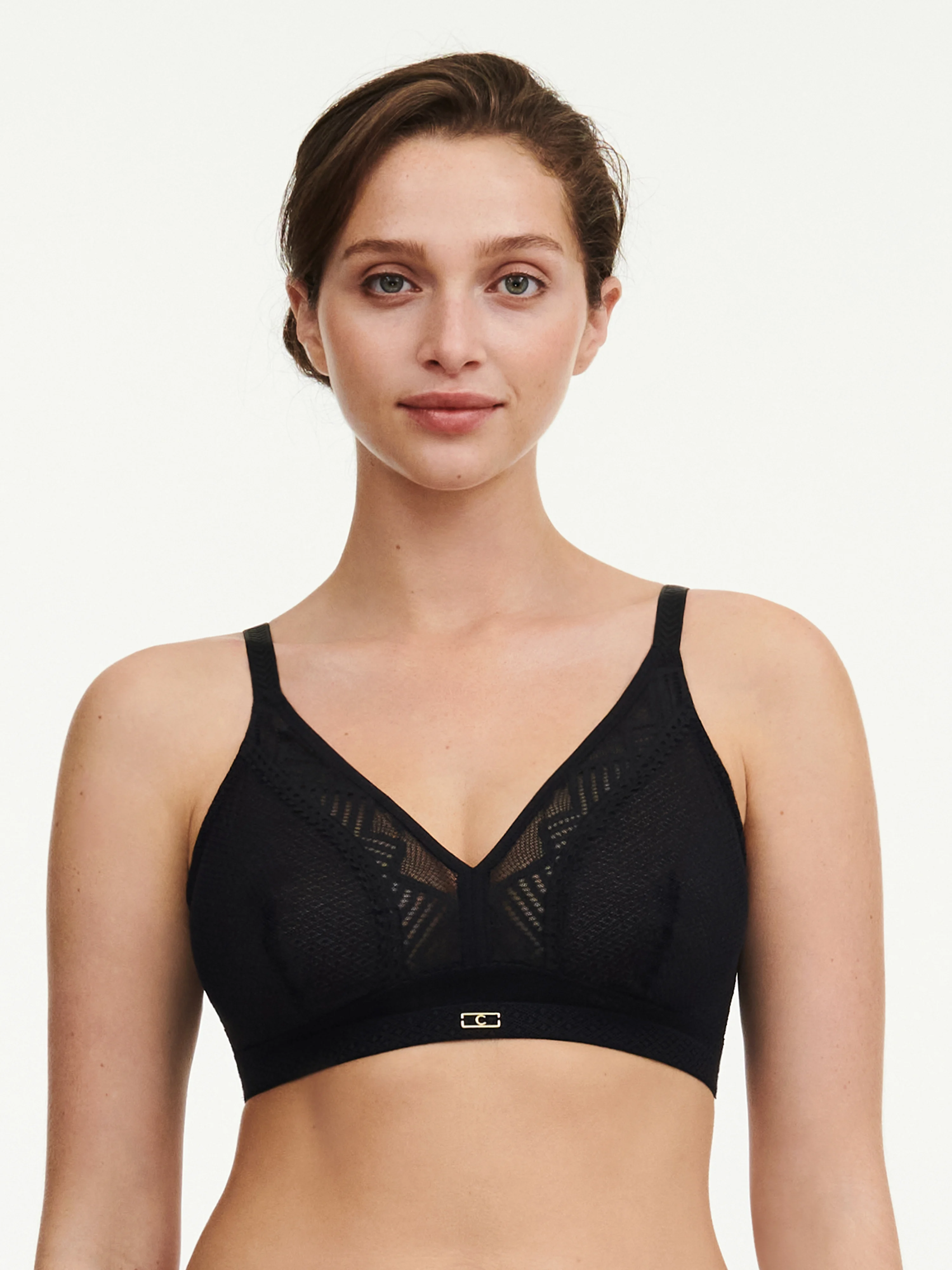 ORIGINS - Soutien-gorge sans armature maintien en dentelle | Noir
