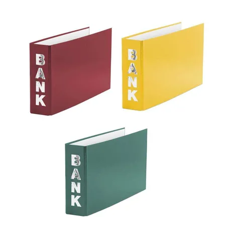 Livepac Office Bankordner für Kontoauszüge 140 x 250 mm, 3 Stück in 3 Farben