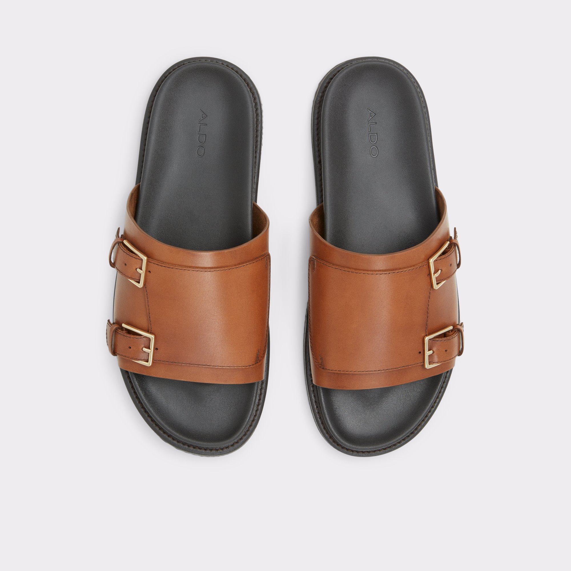 Sufian Cognac Men Sandals & Slides