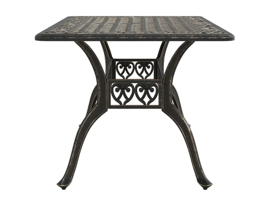 VIDAXL - Table de jardin bronze 150x90x72 cm aluminium coulé