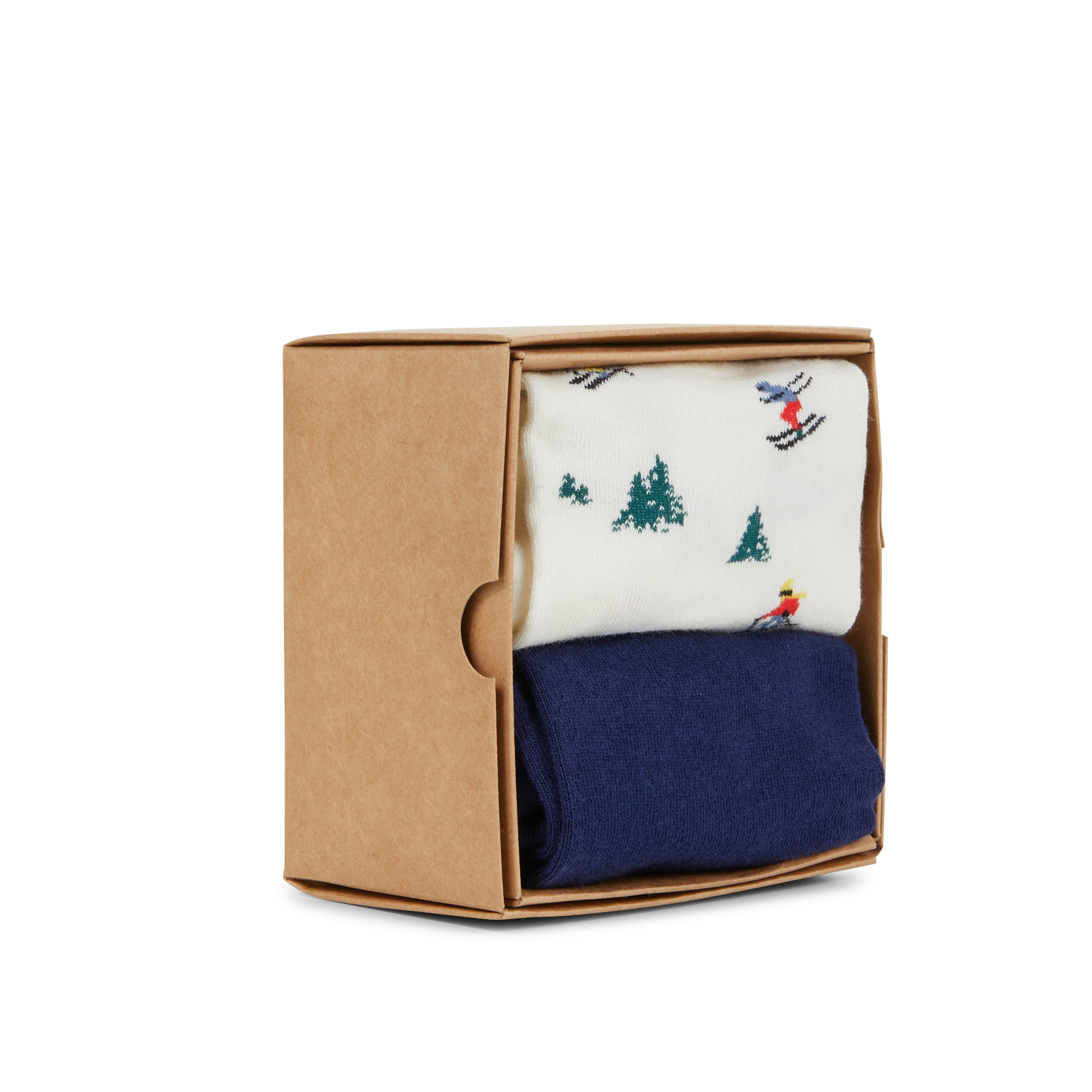 Deux paires de chaussettes en coton mélangé | Bleu