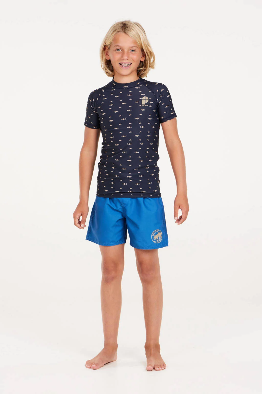 UV T-shirt PRTBREAK JR donkerblauw
