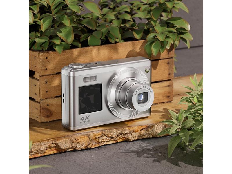 Agfa Fotokamera Realishot DC9200 Grau Leistungsstarke und vielseitige Kompaktkamera mit 10-fachem optischem Zoom