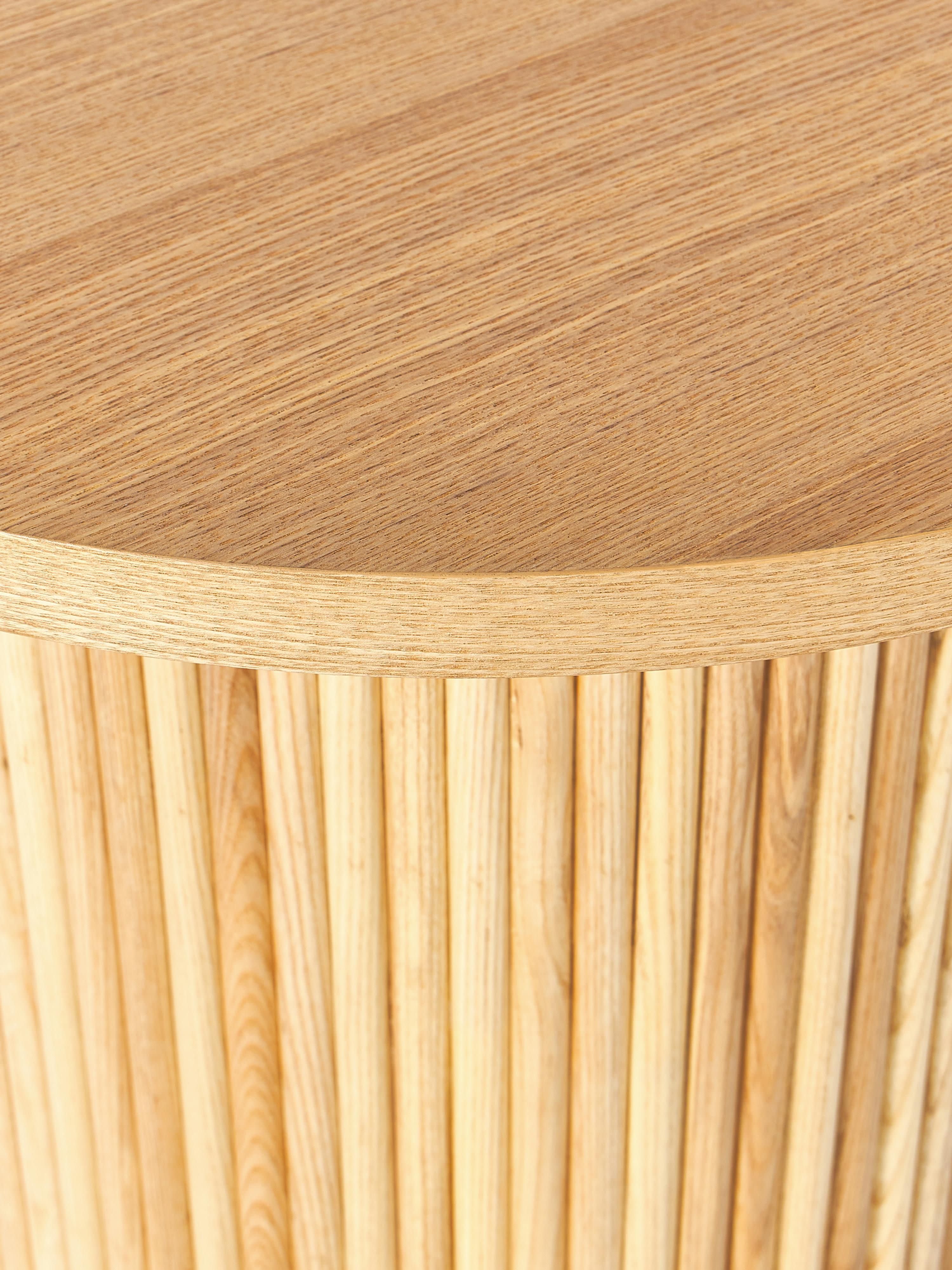 Ronde houten bijzettafel Nele