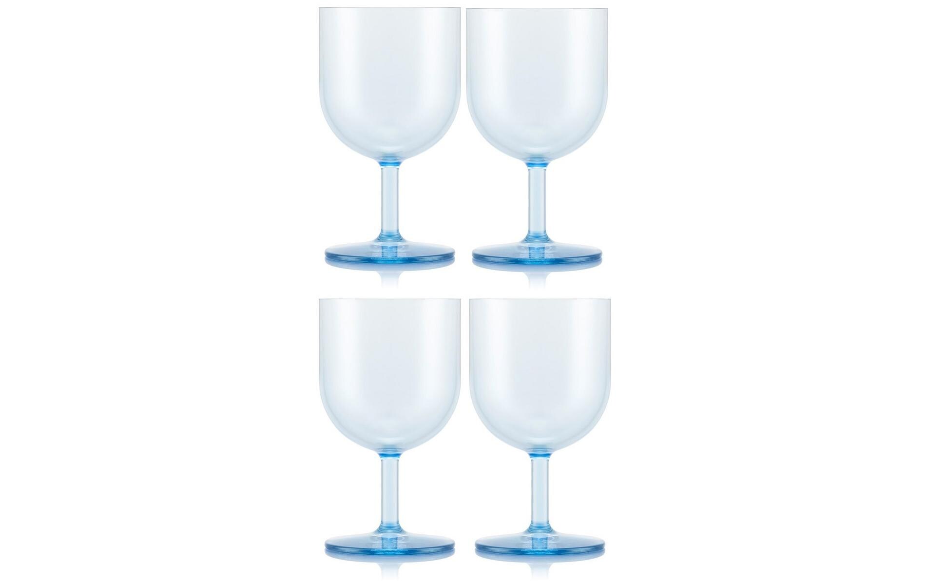 Outdoor-Weinglas Oktett 250 ml, Blau, 4 StückRotweingläser für draussen