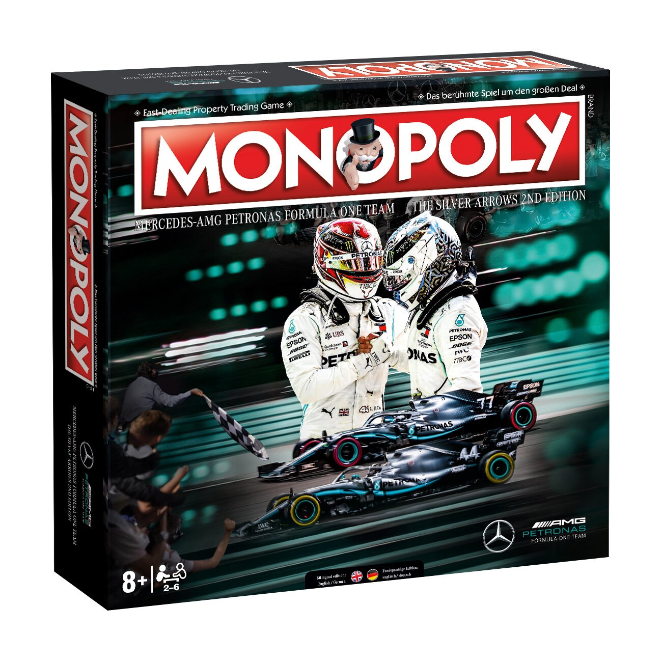 Monopoly Mercedes F1 AMG Petronas Brettspiel Gesellschaftsspiel Boardgame