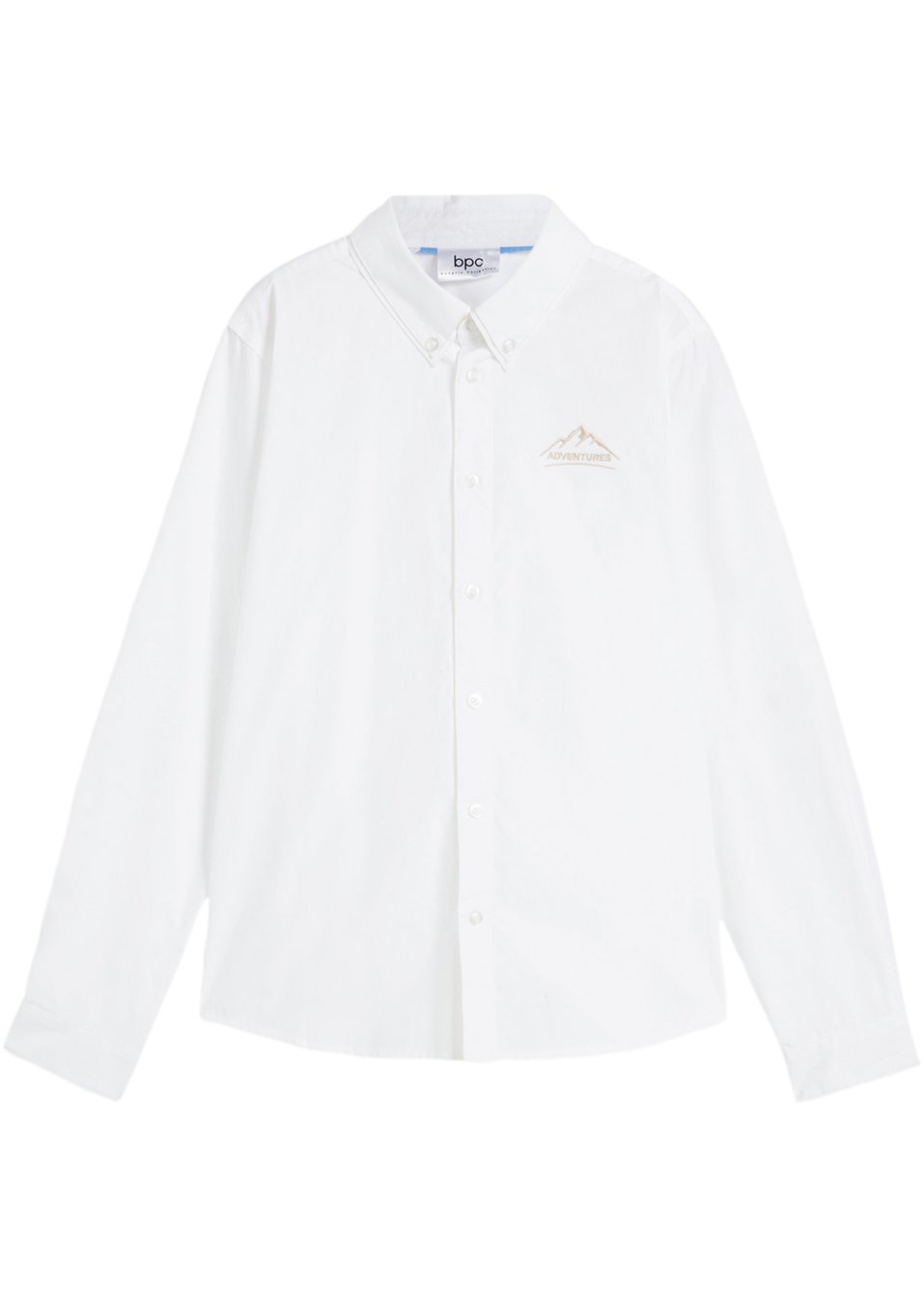 Chemise manches longues garçon avec broderie, Slim Fit