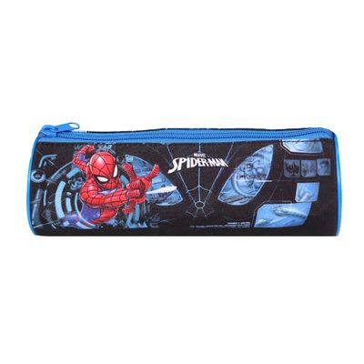Trousse ronde Spiderman - 1 compartiment - bleu - Bagtrotter