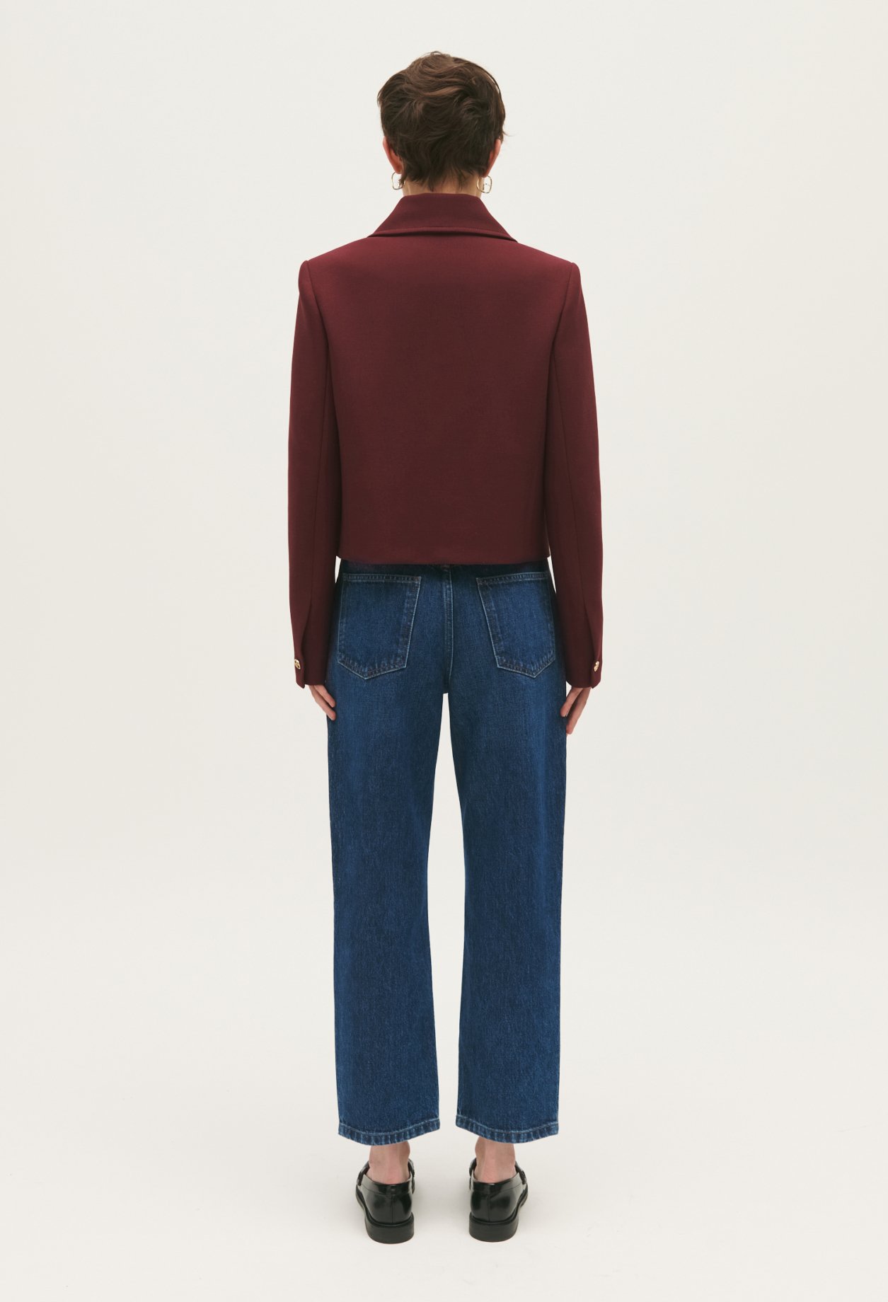 Veste courte bordeaux