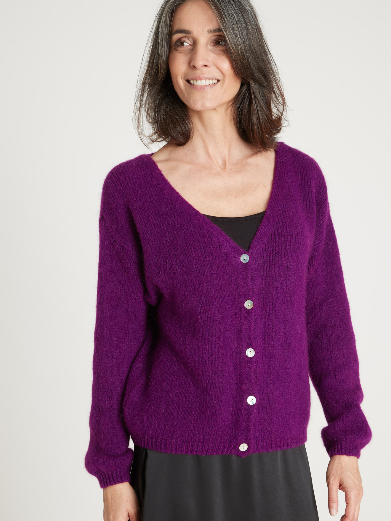 Cardigan avec mohair