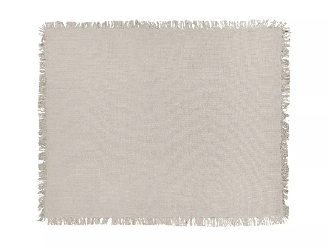 Couvre-lits YERBENT Coton 150 x 200 cm Gris clair