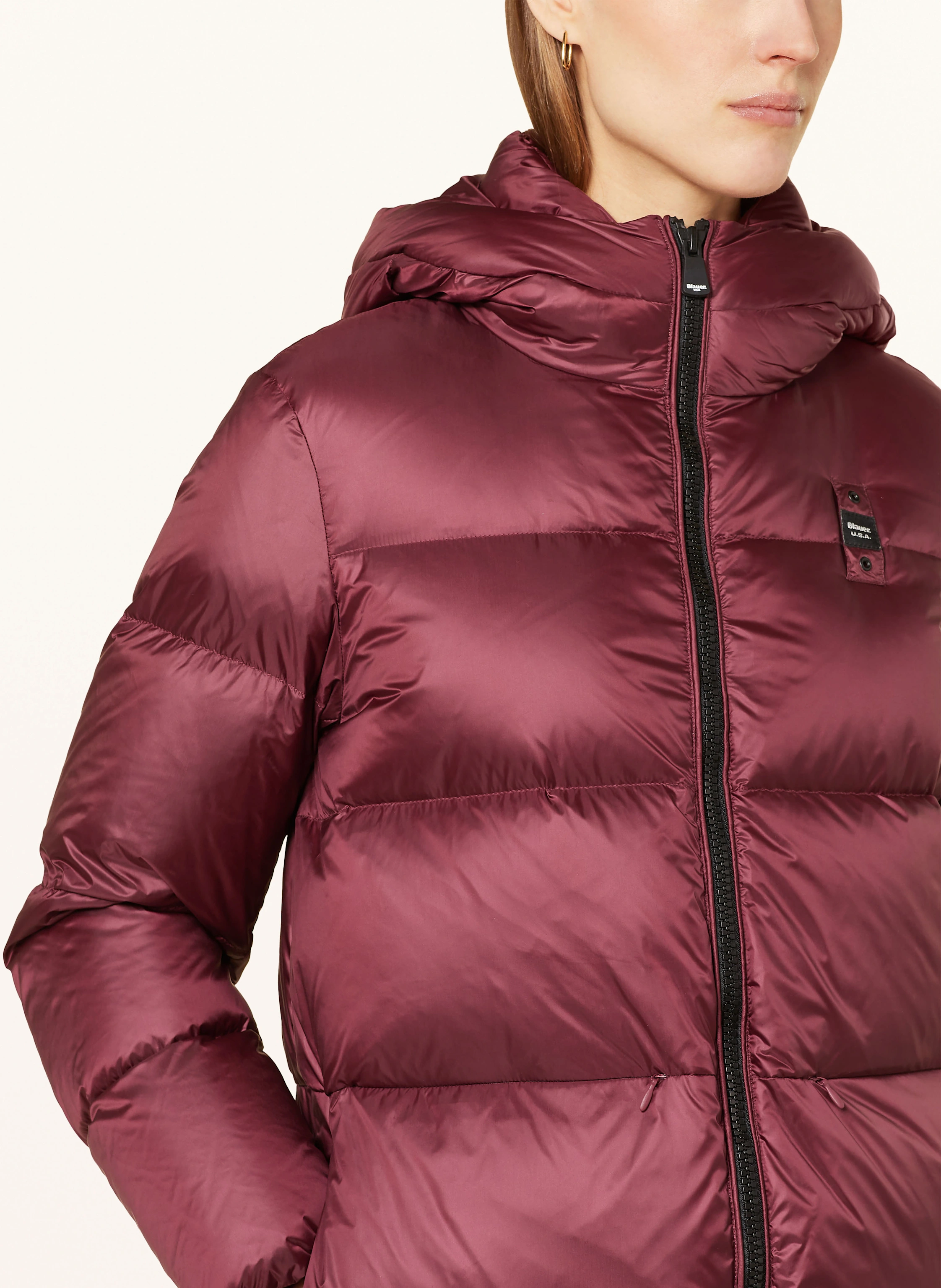 Blauer Daunenmantel CELIA