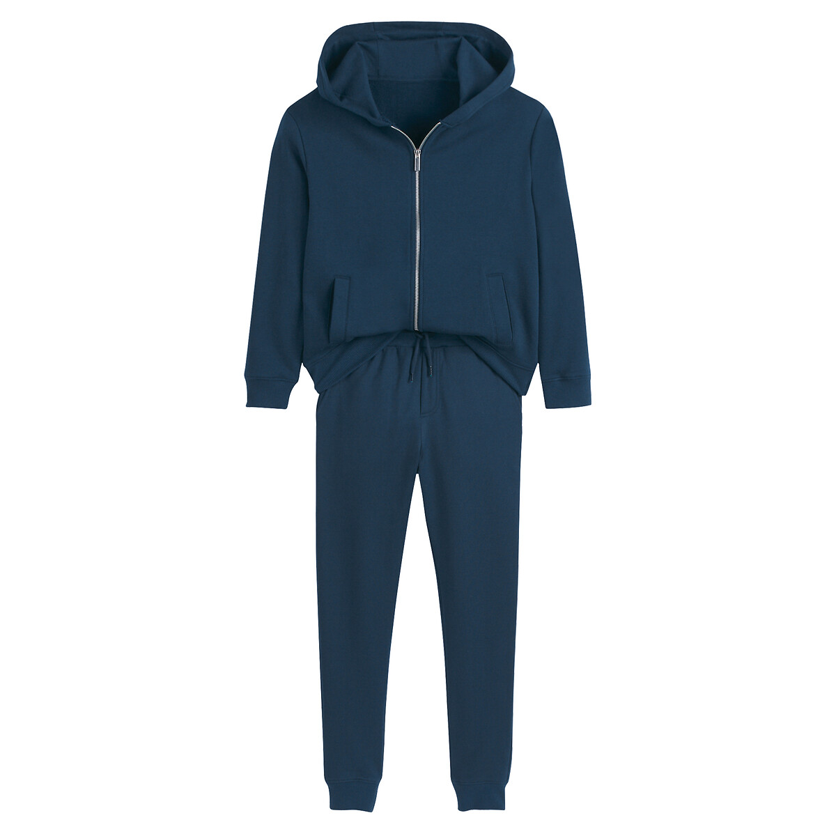 COLEÇÕES LA REDOUTE<br>Conjunto de moletom com zíper e calça de moletom felpuda Symptom