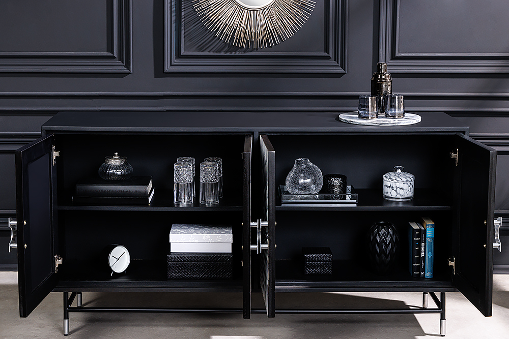 Design Sideboard HERITAGE 160cm Mosaik-Intarsien Kunsthandwerk