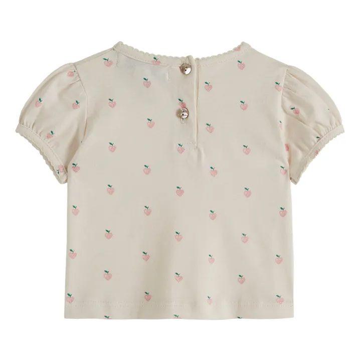 Emile et Ida T-shirt Picote Petits Cœurs | Rose