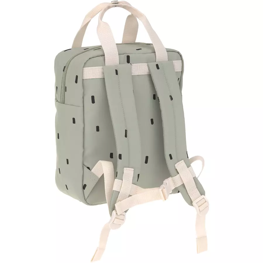 LÄSSIG Mini Square Backpack Happy Prints light olive