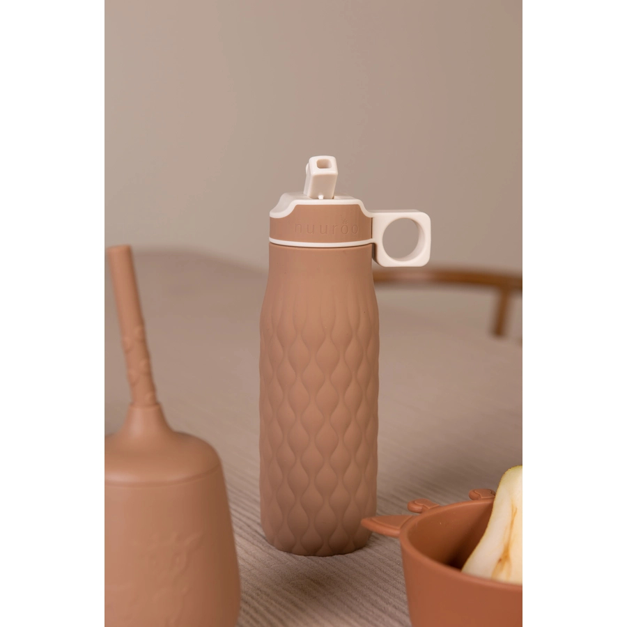 Nuuroo Trinkflasche Nima Silikon 400 ml Chocolate Malt