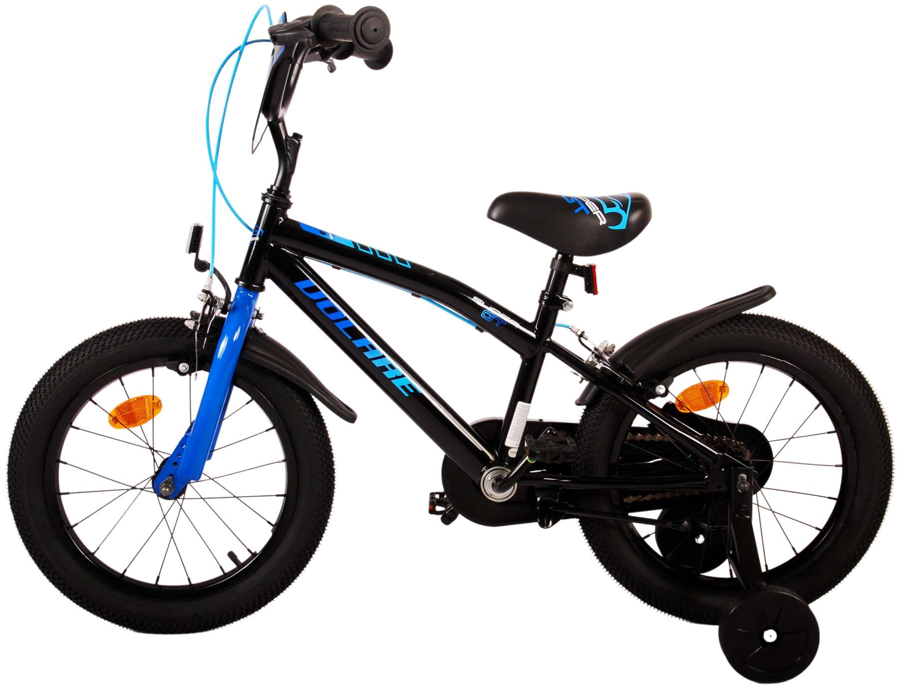 TPFSports Super GT Kinderfahrrad - Jungen - 16 Zoll - Rücktritt + Handbremse - Blau