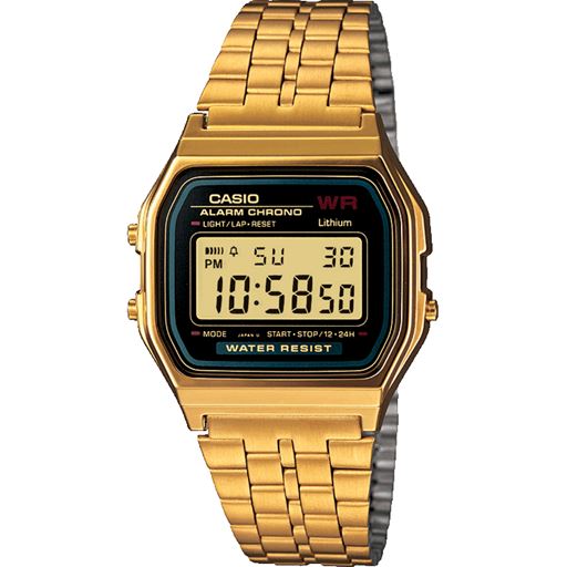 Casio Vintage A159WGEA-1EF Digitalur, Gold, 33 mm