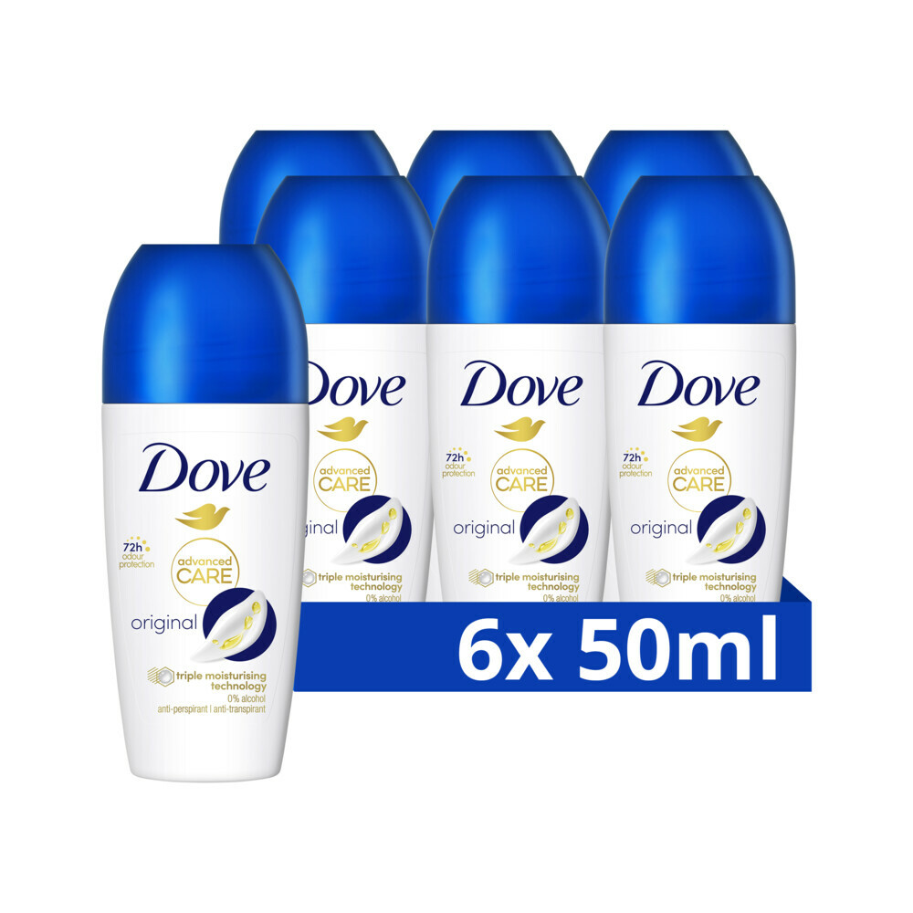 6x Dove Deodorant Roller Original50 ml