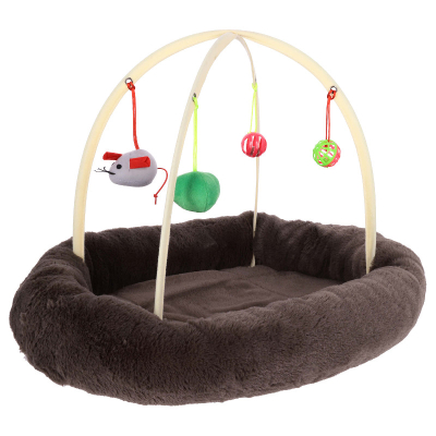 Freezack Katzenbett mit Spielzeug 59x44x37cm