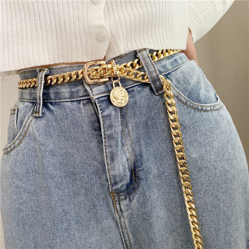Coralline - Riem met muntbedel en gesp