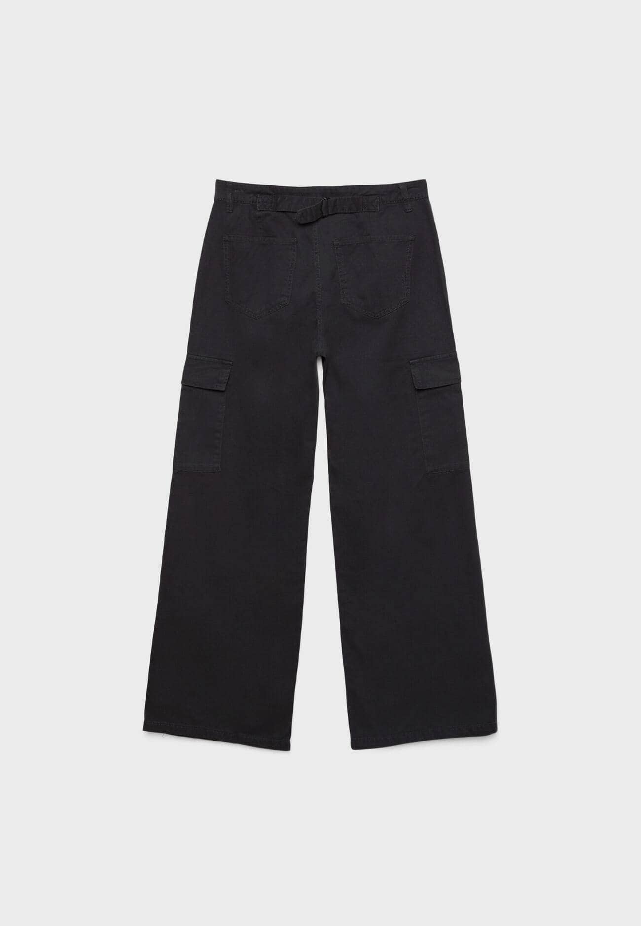 Calça cargo de perna reta ajustável