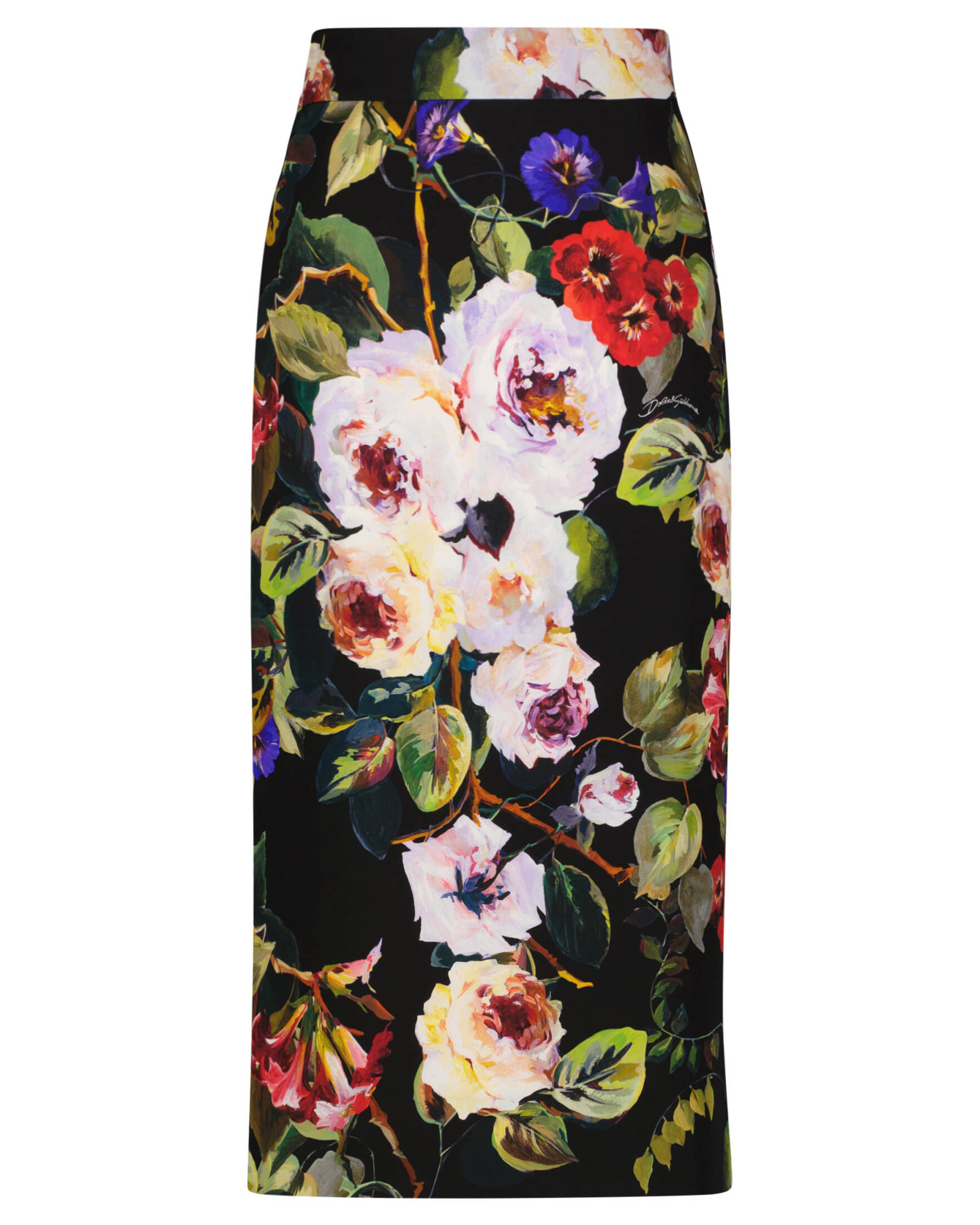 Dolce & Gabbana| Damen Midirock mit Seide FLOWER POWER