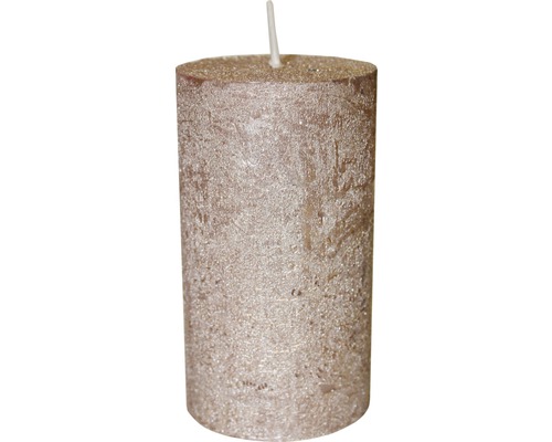 Rustieke kaars Glanzend Ø 6,8 cm H 12 cm koper
