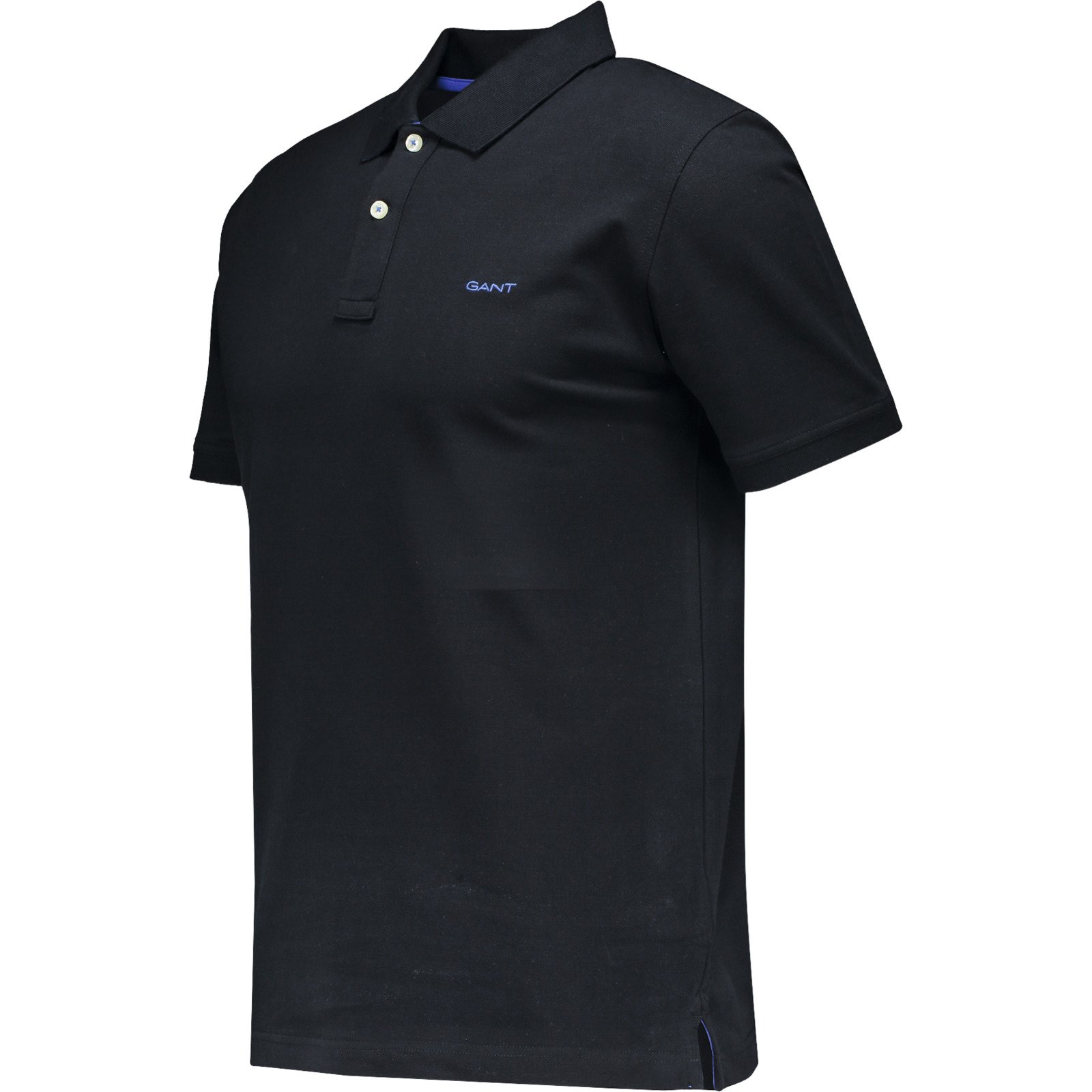 Gant Herren-Poloshirt Reg Contrast Piquet XL, schwarz