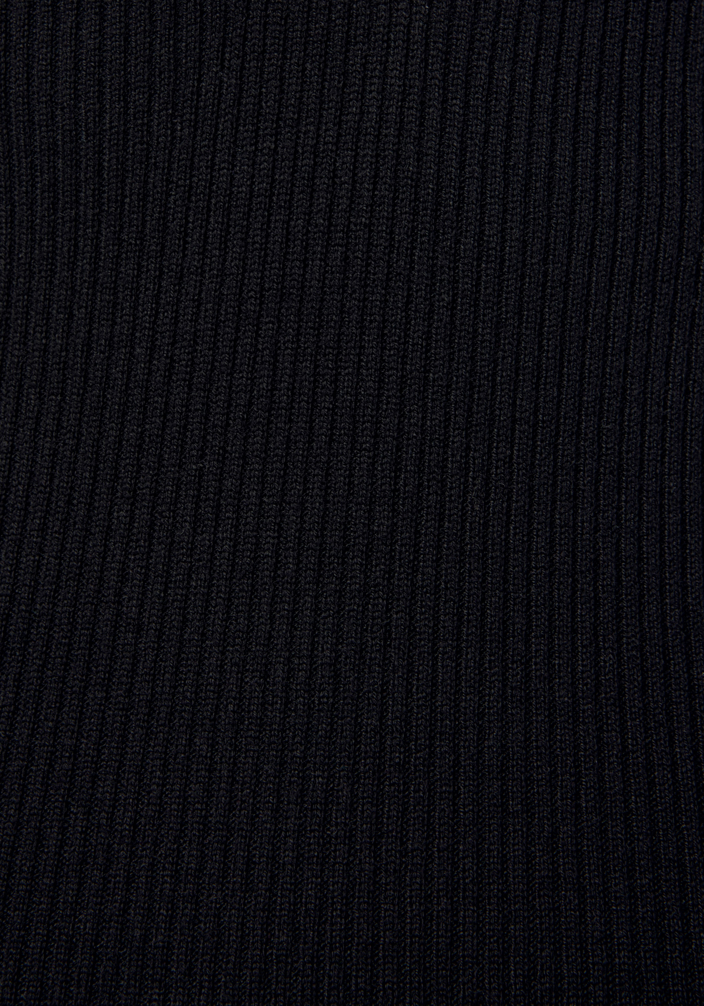 Buffalo Strickkleid mit V-Ausschnitt und Zierknöpfen, figurbetont, casual-chic