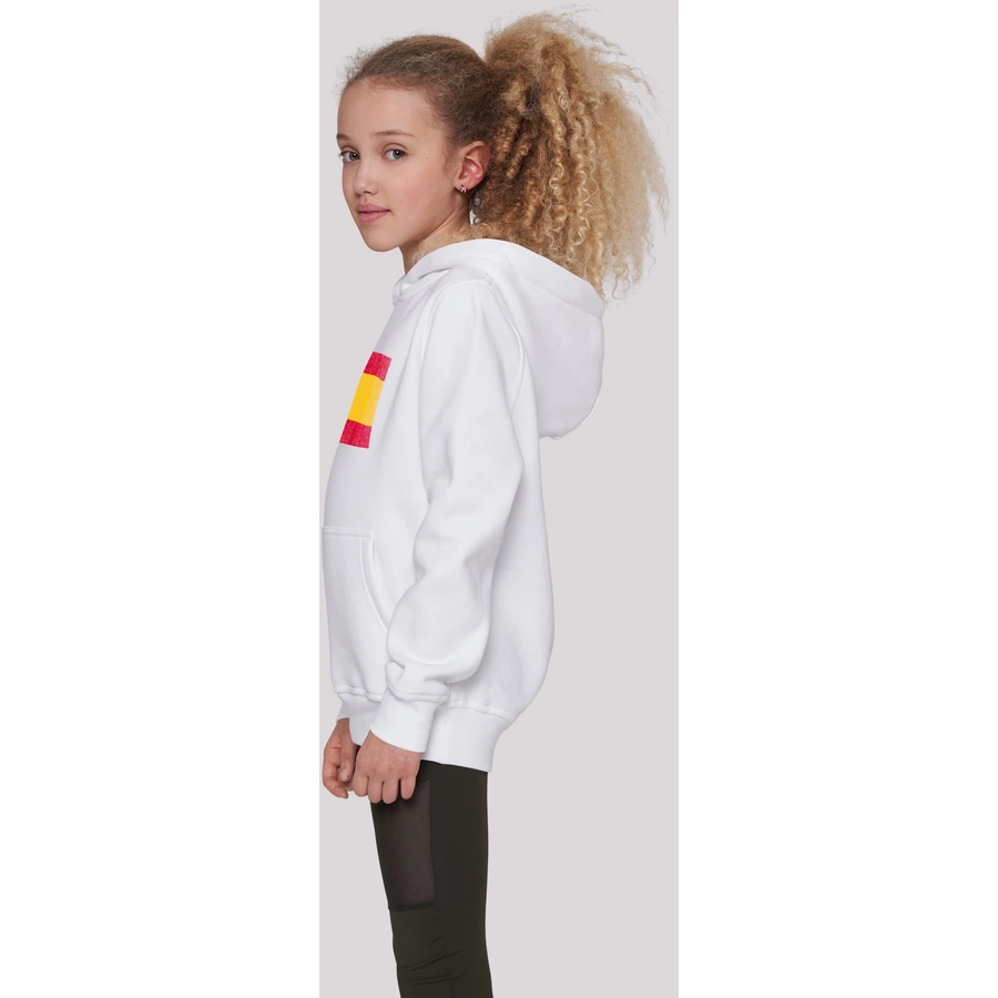 F4NT4STIC Hoodie Spain Spanien Flagge distressed weiß