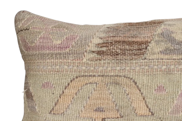 Kussen Kelim Vintage Natural soft pink 50x30
