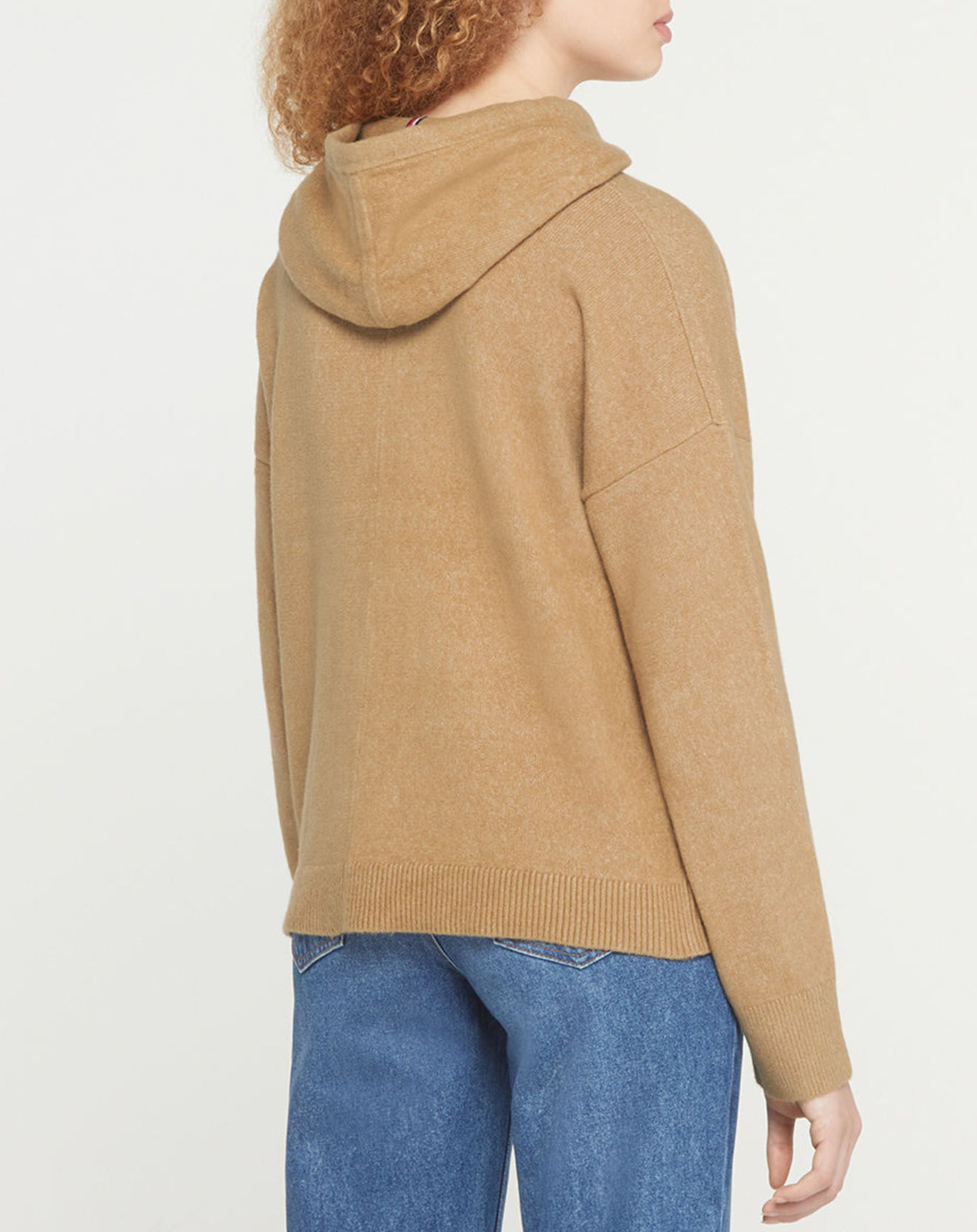 Tommy Hilfiger Pull à capuche Flex camel