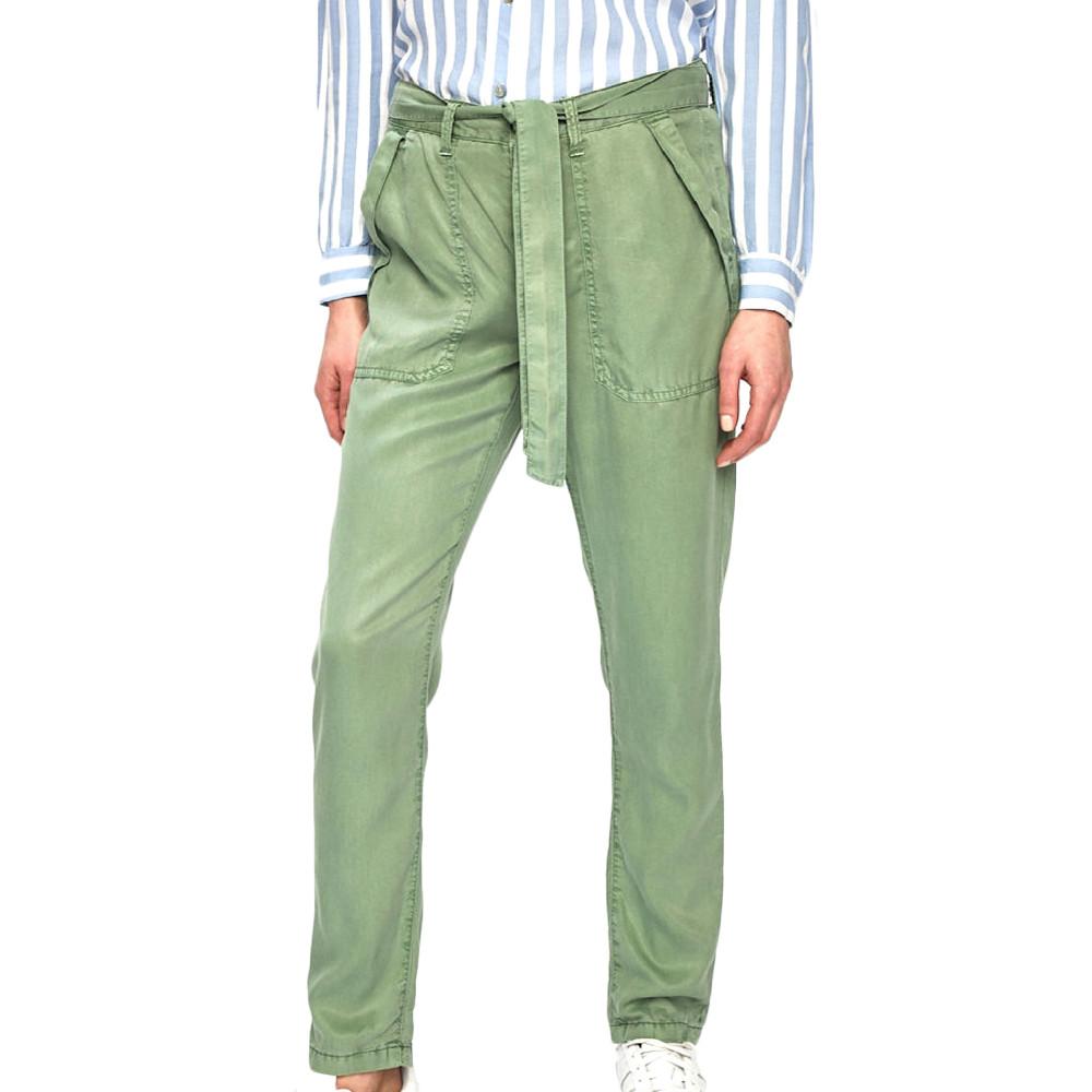 Pepe jeans Pantalon Fluide Kaki Femme Pepe Jeans Drifter