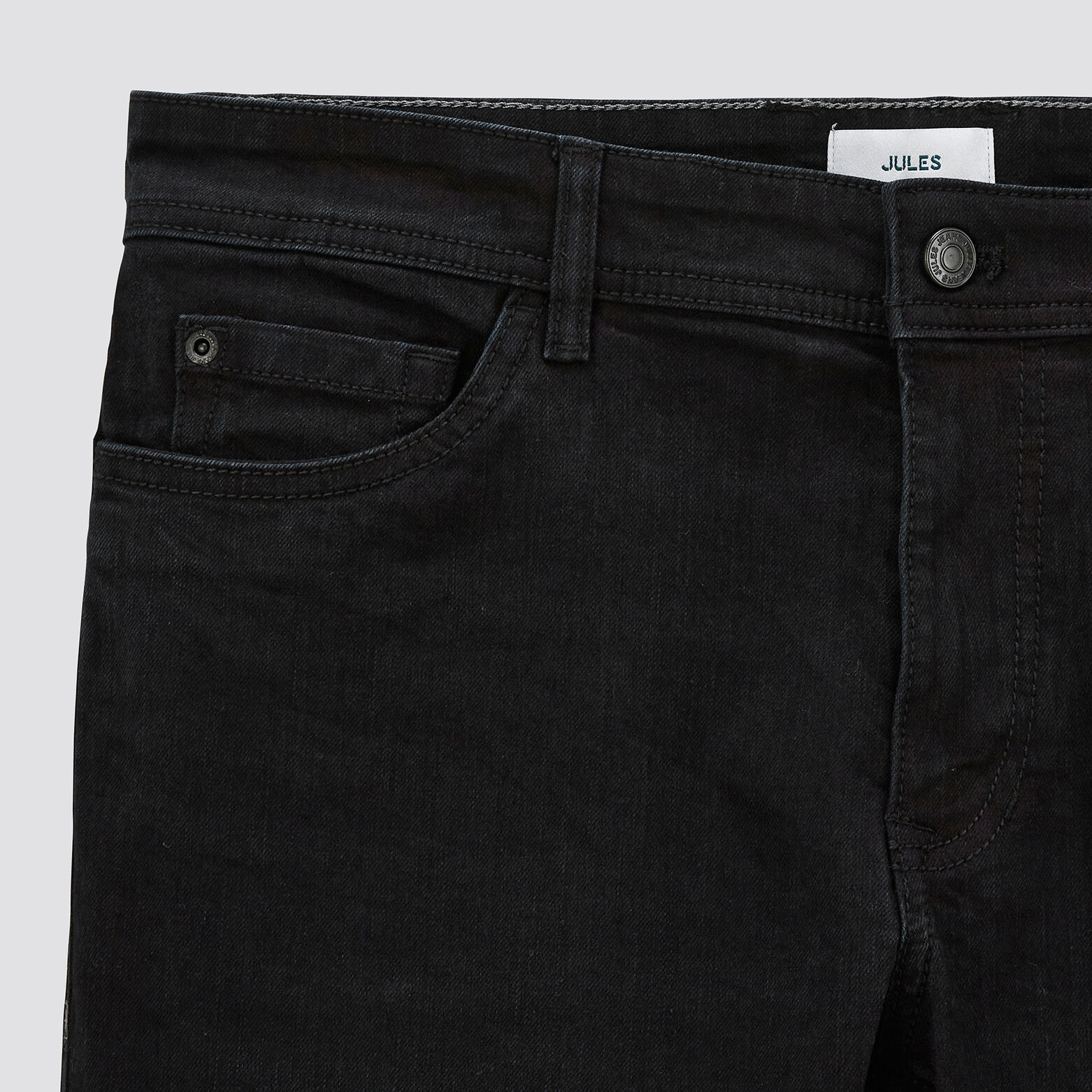 Jean slim en coton et polyester recyclés Bleu