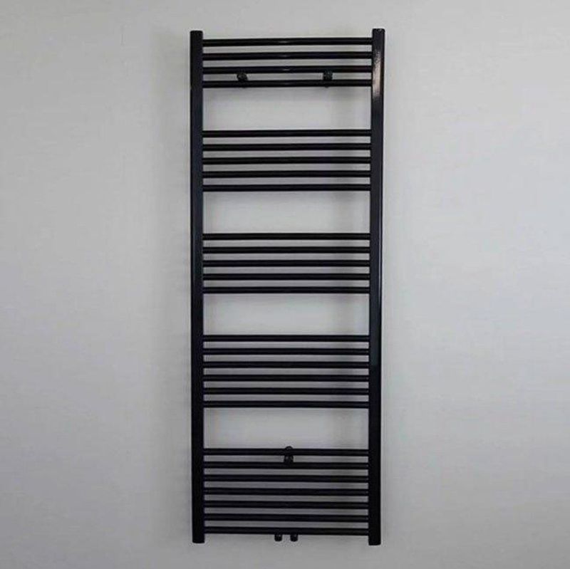 Designradiator Nile Gobi 1275 Watt Mat Zwart Middenonderaansluiting