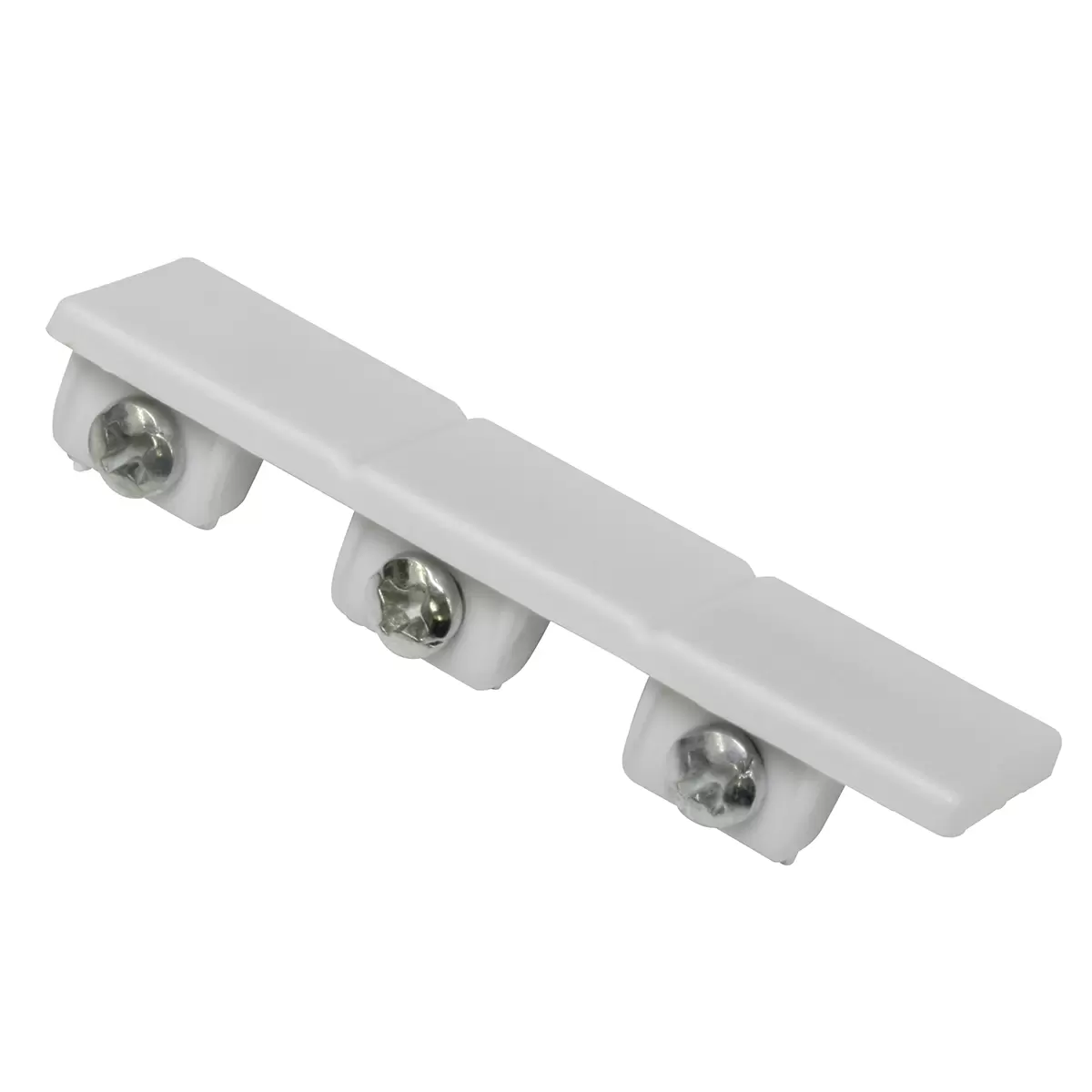 Endstück 3-läufig weiss