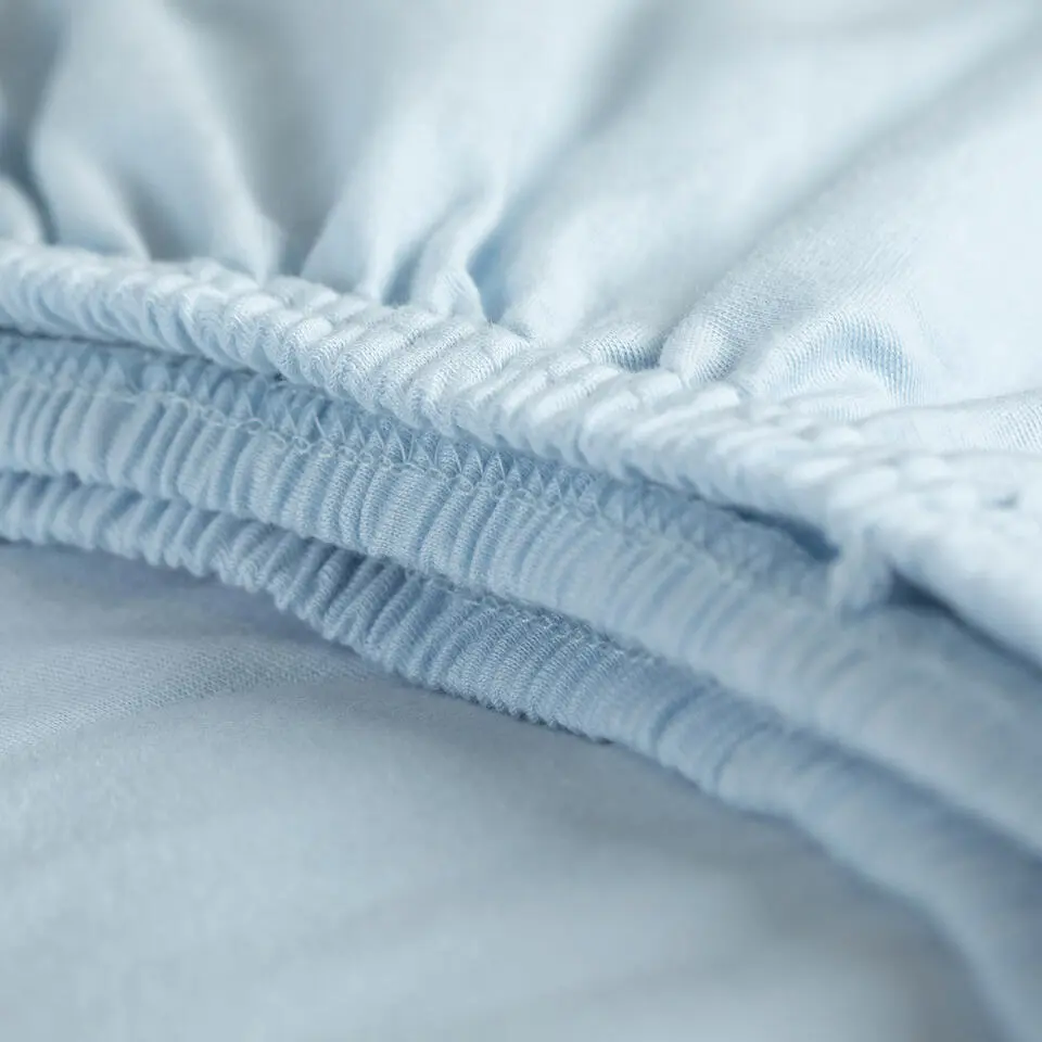 Cinderella Jersey Hoeslaken Soft Blue-Lits-jumeaux (200x210/220 cm)