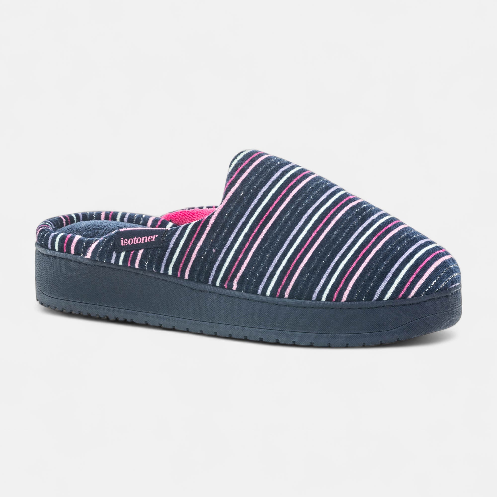 Pantoufles mules Femme bleu marine