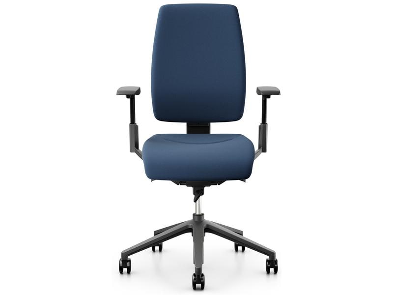 Giroflex Bürostuhl 68 mit Polsterrücken und Armlehnen, Dunk Klassischer Arbeitsstuhl ideal für aktives Sitzen