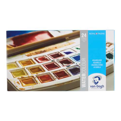 Talens Van Gogh Aquarellkasten mit 24 halben Näpfchen