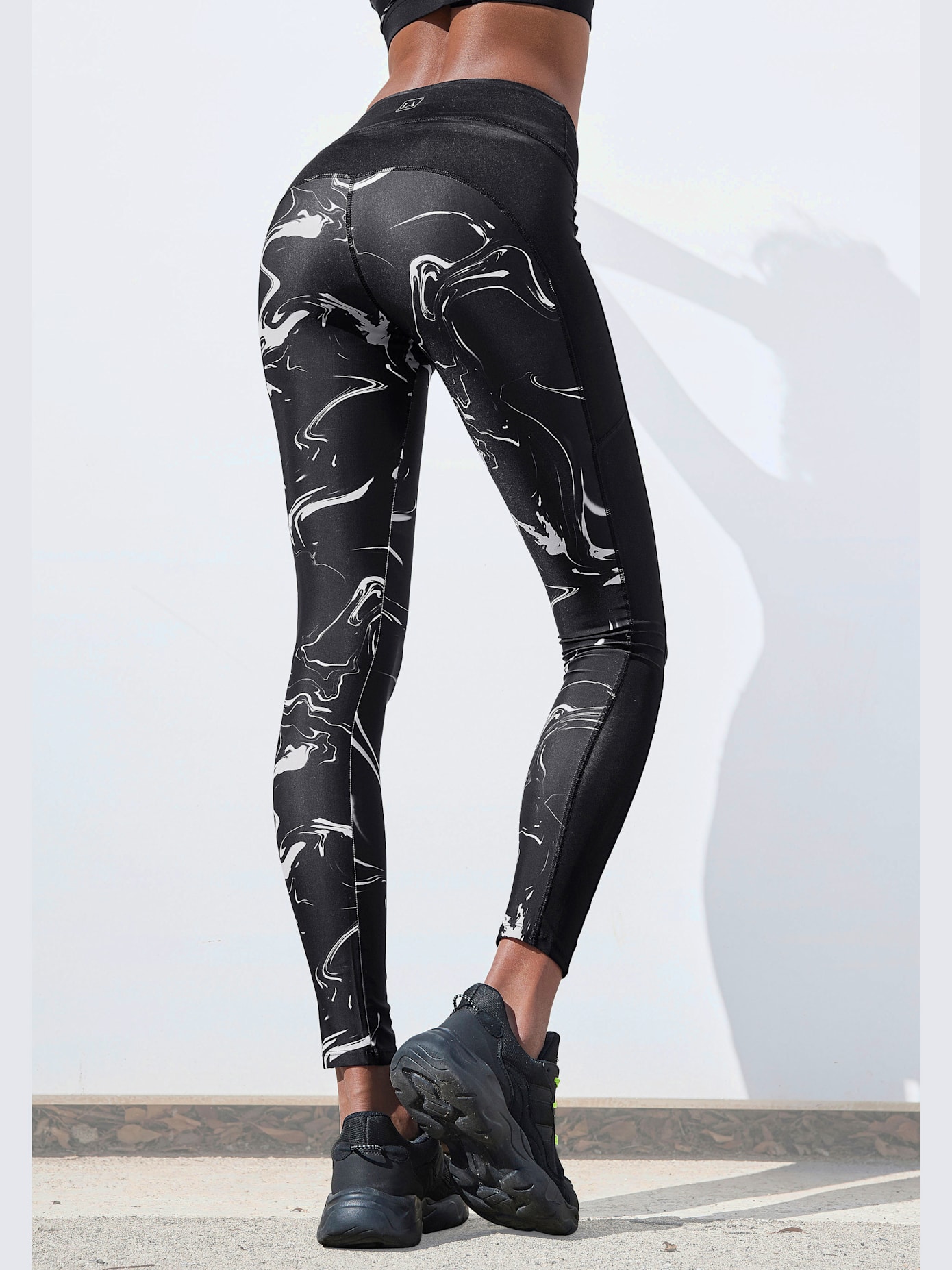Legging caleçon performance en mélange de matières